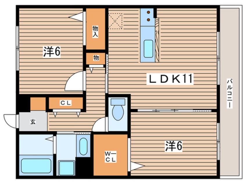間取図 プレジールⅡ