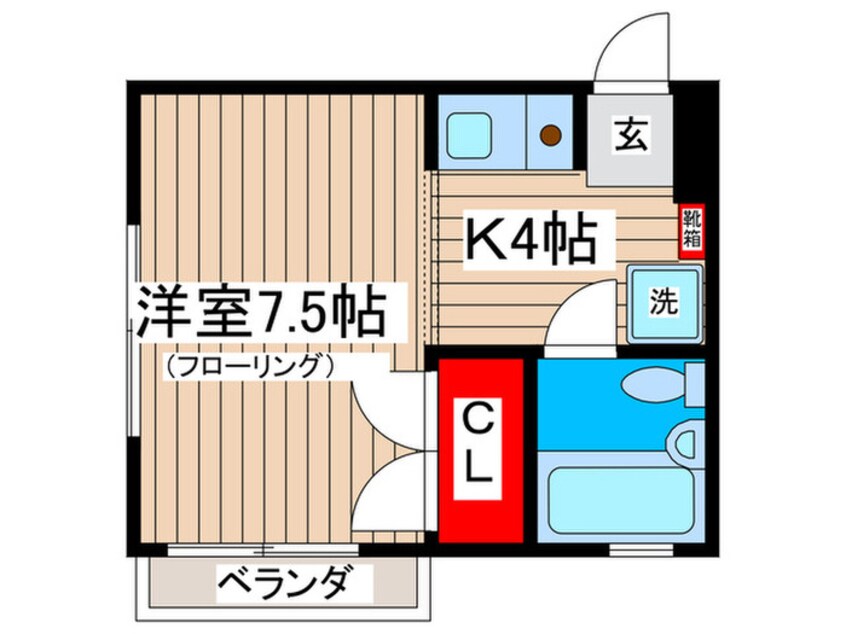 間取図 ヴィラ検見川