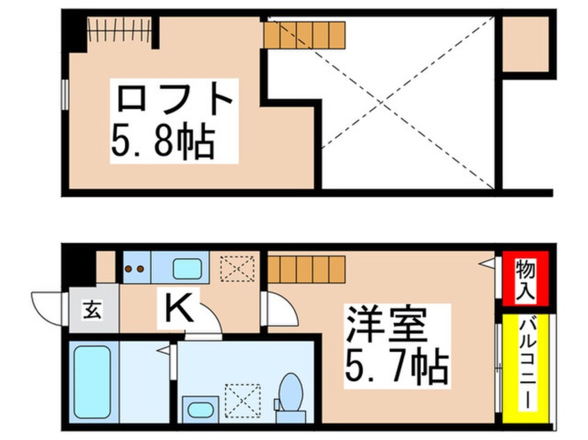 間取図 アルモ花園