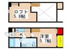 アルモ花園 1Kの間取り