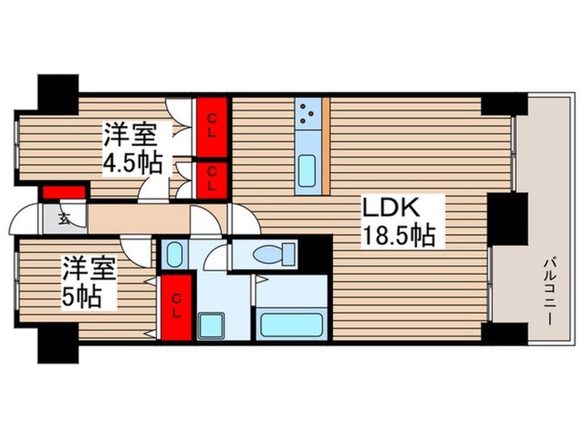 間取図 クレセントコートおおたかの森