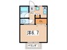 フロ－ラ 1Kの間取り