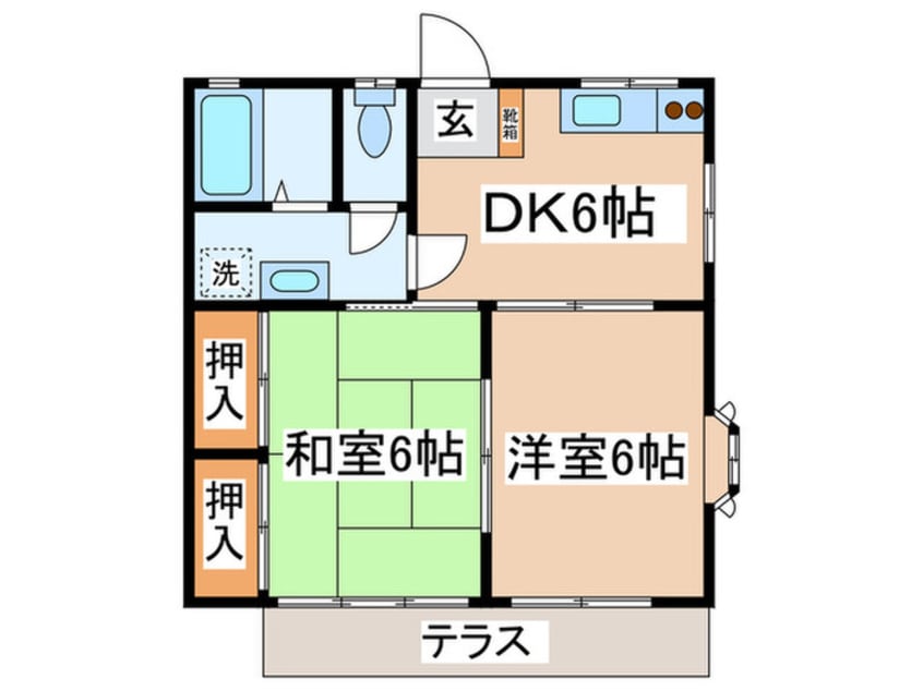 間取図 新緑ハイツ