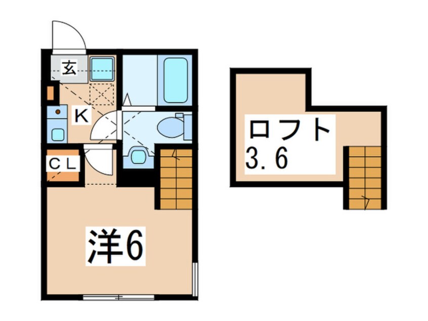 間取図 リッツ北里