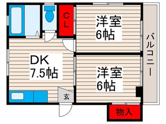 間取図 皿沼コ－ポ