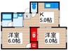 アーバンコーポラス 2Kの間取り