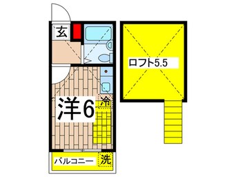 間取図 コスモコーポ磯子