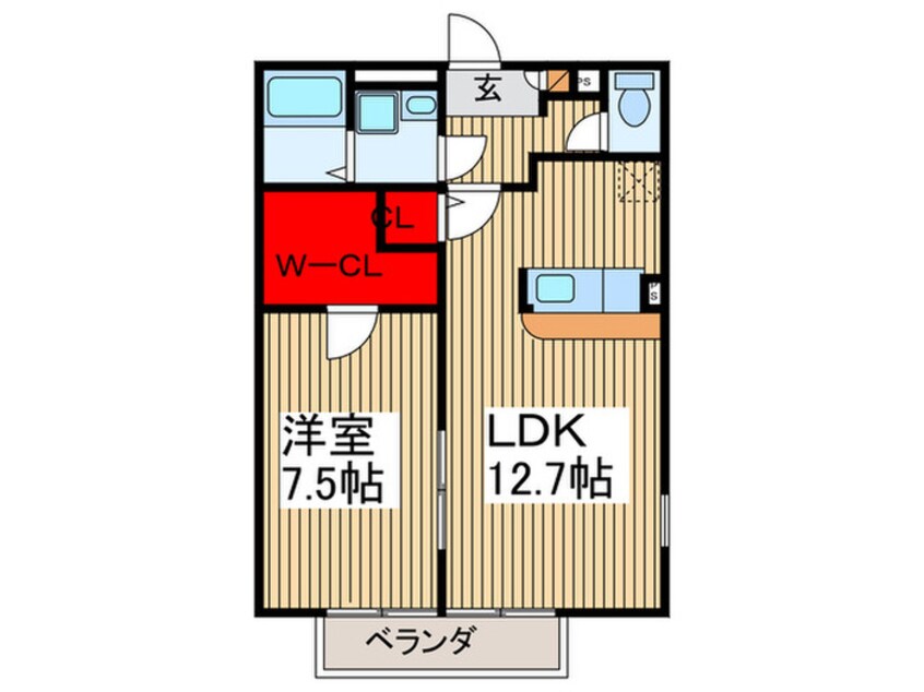 間取図 Ａｍｏｕｒ　ｏｌｉｖｉｅｒ