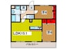 アークシティＢコート 2LDKの間取り