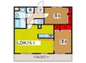 アークシティＢコート 2LDKの間取り
