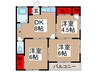 新生ハイム 3DKの間取り