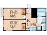 ロ－ゼンハイム 2Kの間取り