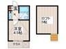 第８小野ハイムＡ 1Kの間取り