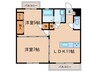 ヴェルテューズ 2LDKの間取り