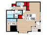 シルバラード 1Kの間取り