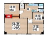 深谷ビル 4Kの間取り