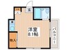 クレスト 1Rの間取り