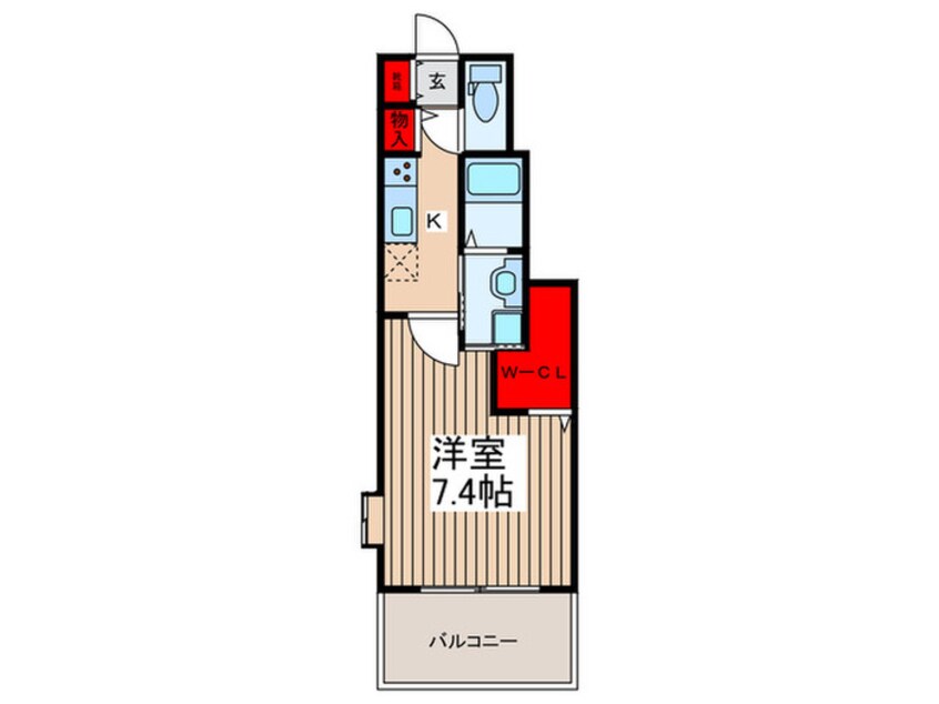 間取図 レジデンス天神