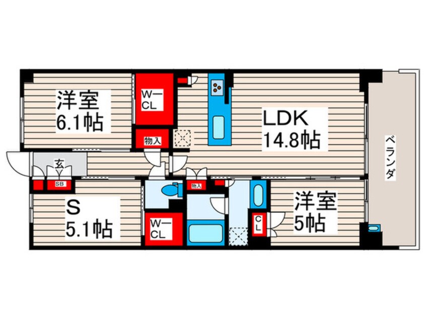 間取図 ドゥーエ町屋