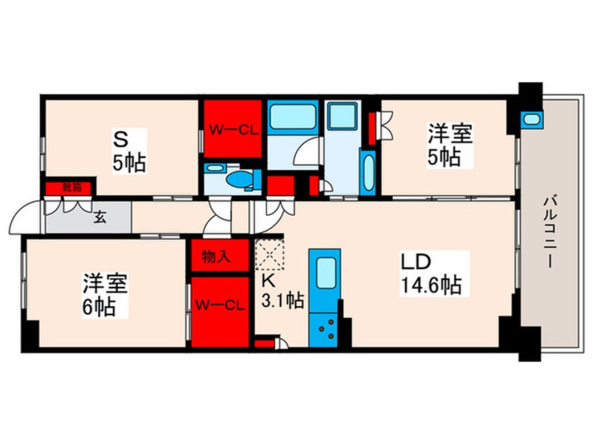 間取図 ドゥーエ町屋