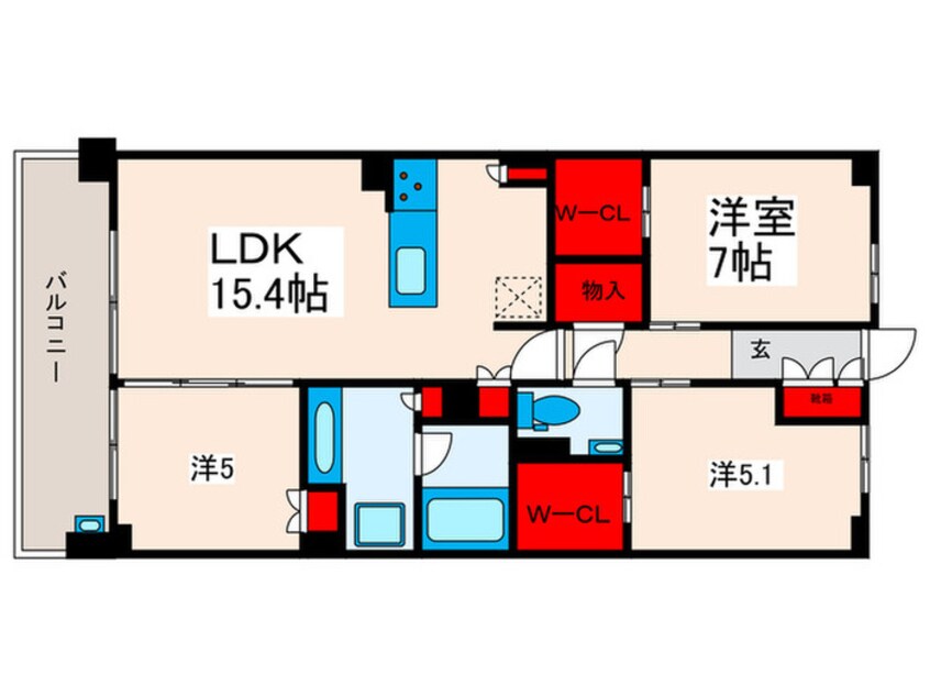 間取図 ドゥーエ町屋