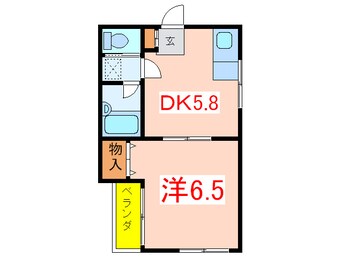 間取図 コーポカトレア旗の台