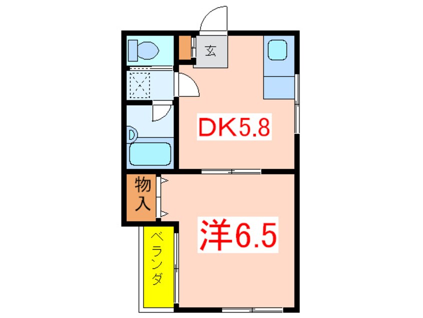 間取図 コーポカトレア旗の台