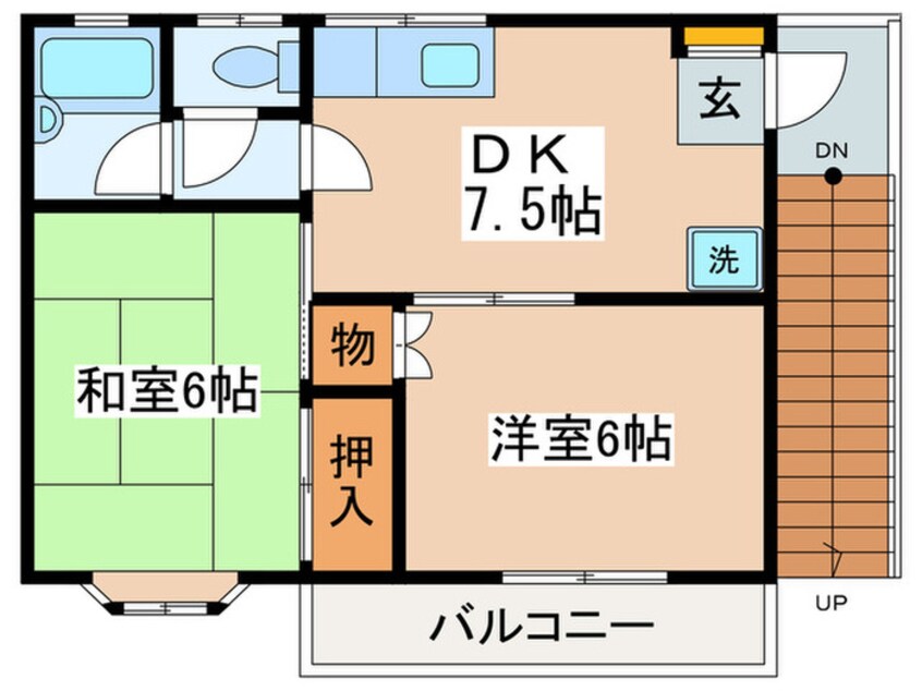 間取図 ファミリアハイツ立川