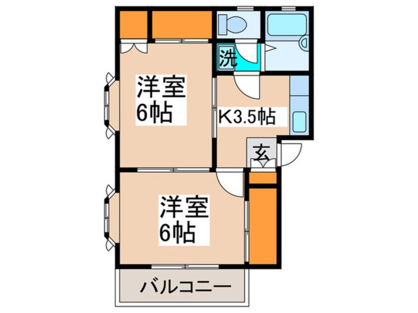 間取図 ファミリアハイツ立川