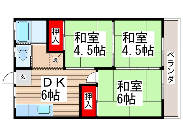 間取り図 横須賀ハイツ