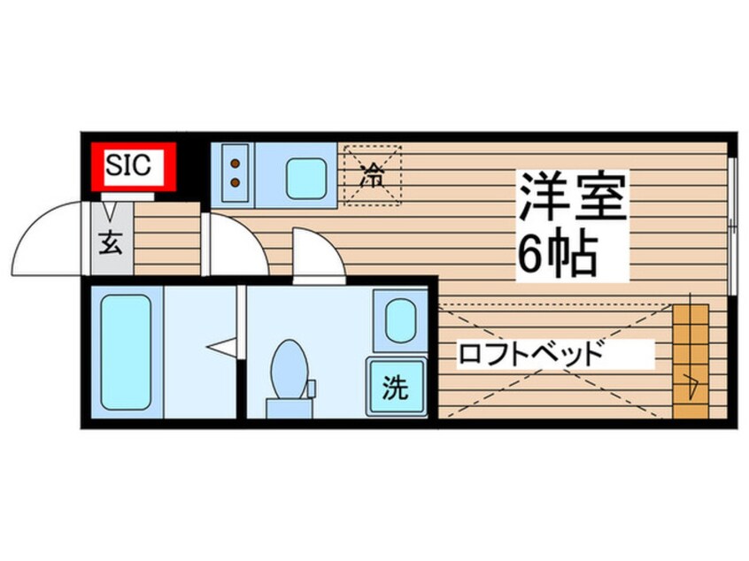 間取図 ハーモニーテラス平井Ⅵ