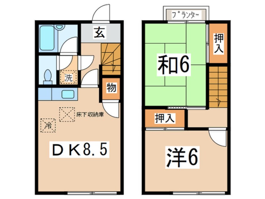 間取図 メゾネット和泉Ａ