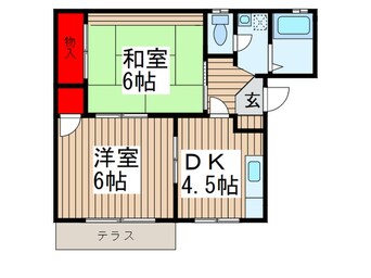 間取図 シャトレ－町田Ａ