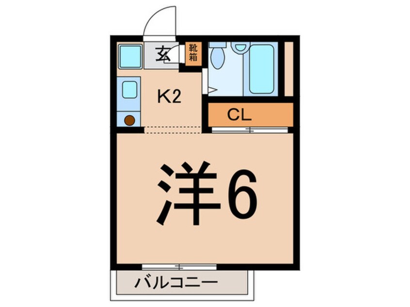 間取図 カーサ・メルカート（1F～2F）