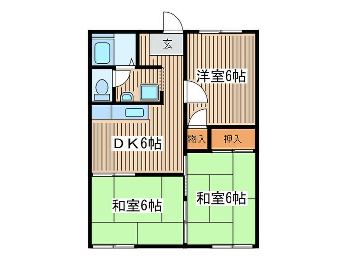 間取り図 コ－ポ惣領