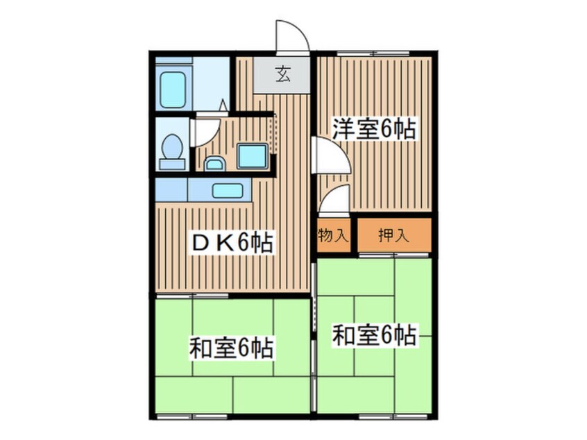 間取図 コ－ポ惣領