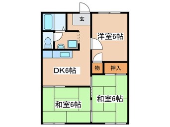 間取図 コ－ポ惣領