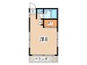 第二橘ハイツ 1Rの間取り