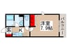 プレミール北千住 1Kの間取り