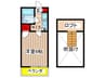 Excel百合ヶ丘 1Kの間取り