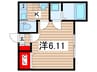 ＢＲＩＸ葛城 1Kの間取り