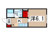 ＢＲＩＸ葛城 1Kの間取り