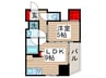 エクセレントシティ北千住(304) 1LDKの間取り