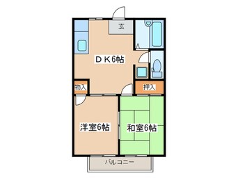 間取図 コ－ト中野Ⅱ