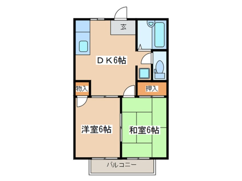 間取図 コ－ト中野Ⅱ