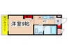 スタ－ダスト日光台Ｂ棟 1Kの間取り