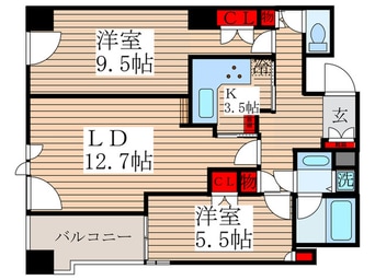 間取図 パークサイド・ウィングス(1011)