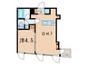 リエール目黒不動前 1DKの間取り