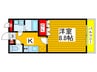 BLAZE・CUBE 1Kの間取り