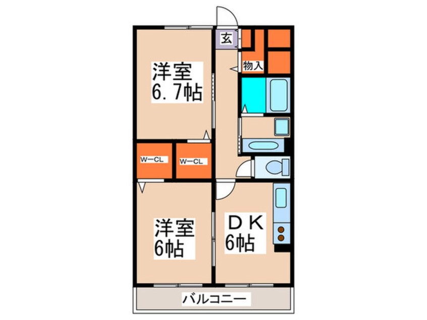 間取図 Ｋコート・セレーナ